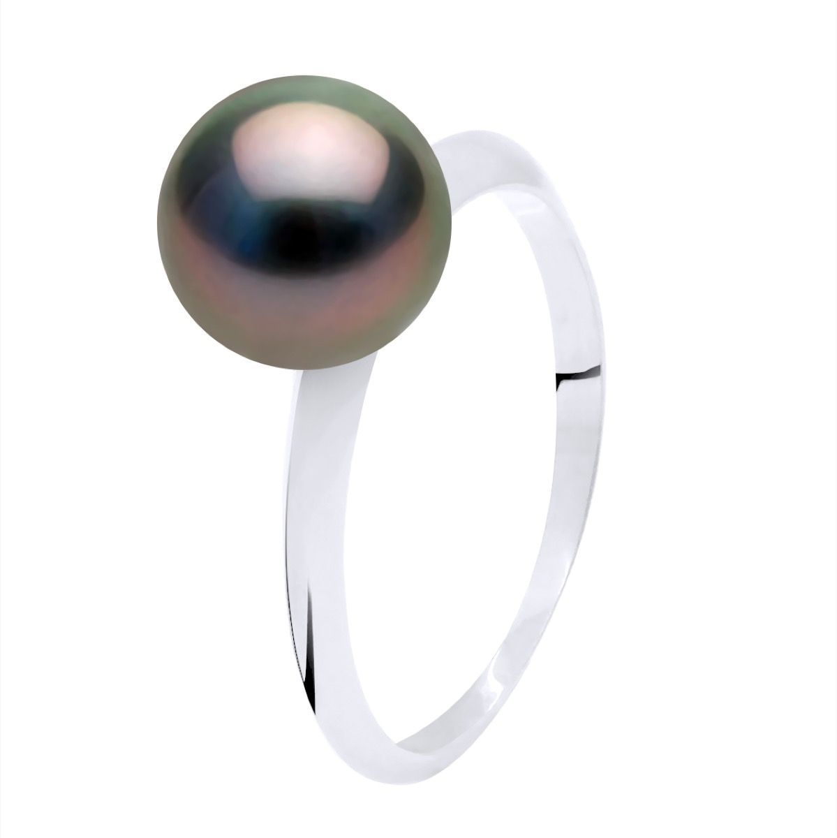 Minimalistischer Ring mit Tahiti-Perle
