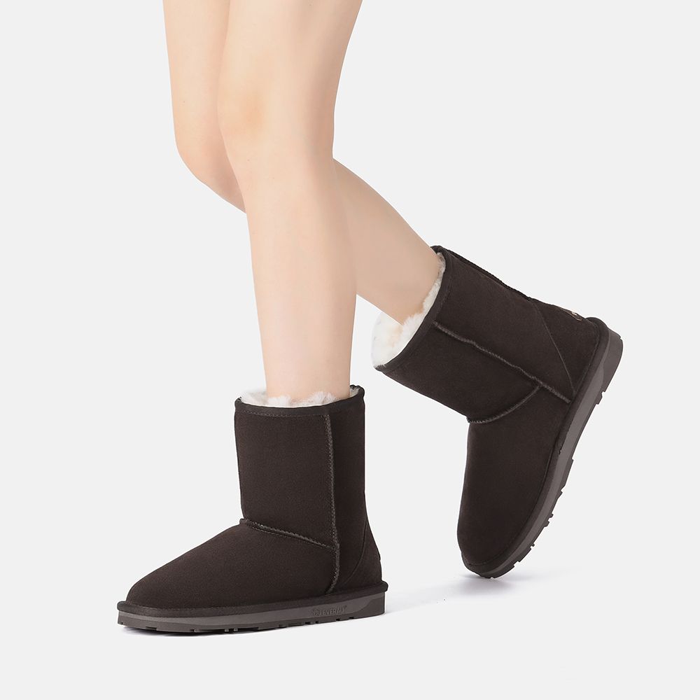 Klassische kurze Lammfellstiefel