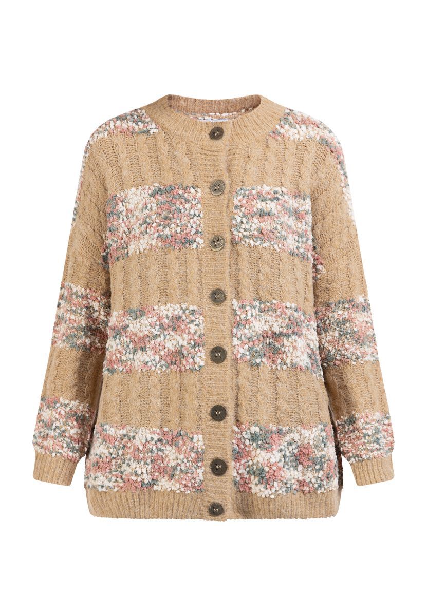 Strukturierter Cardigan im Streifenlook
