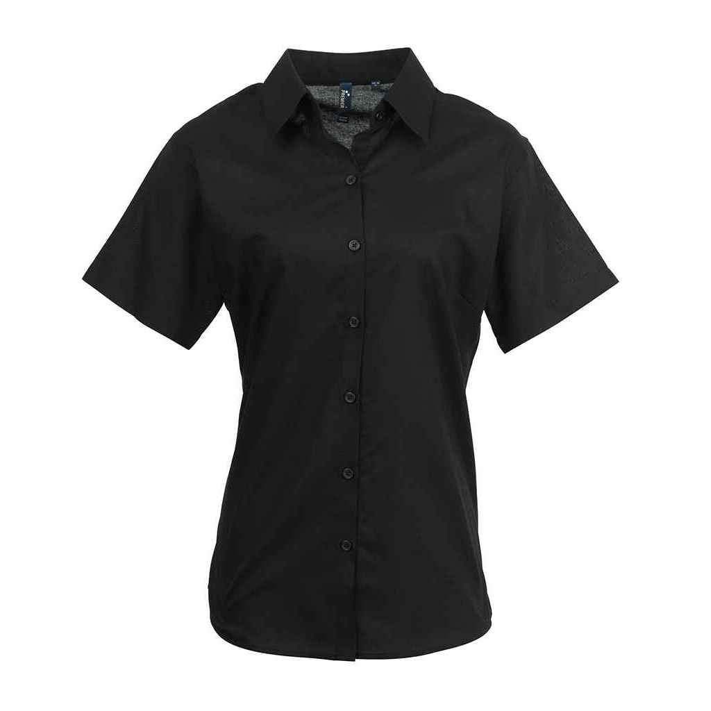 Klassische Kurzärmelige Oxford-Bluse