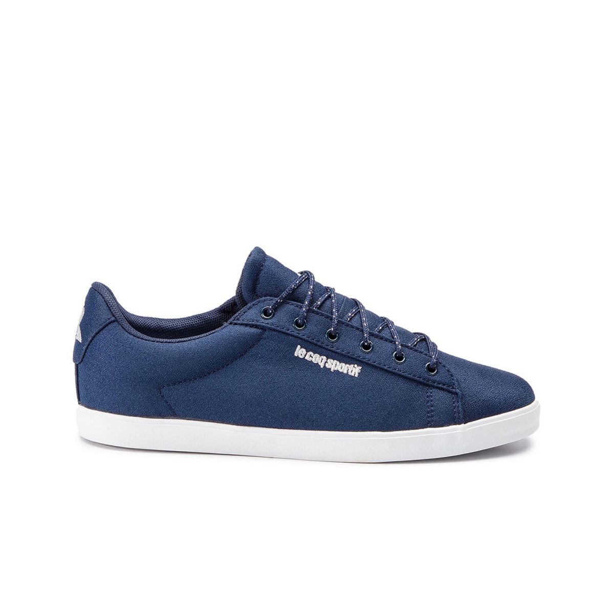 Niedrige Canvas-Plimsolls mit Metallic-Effekt