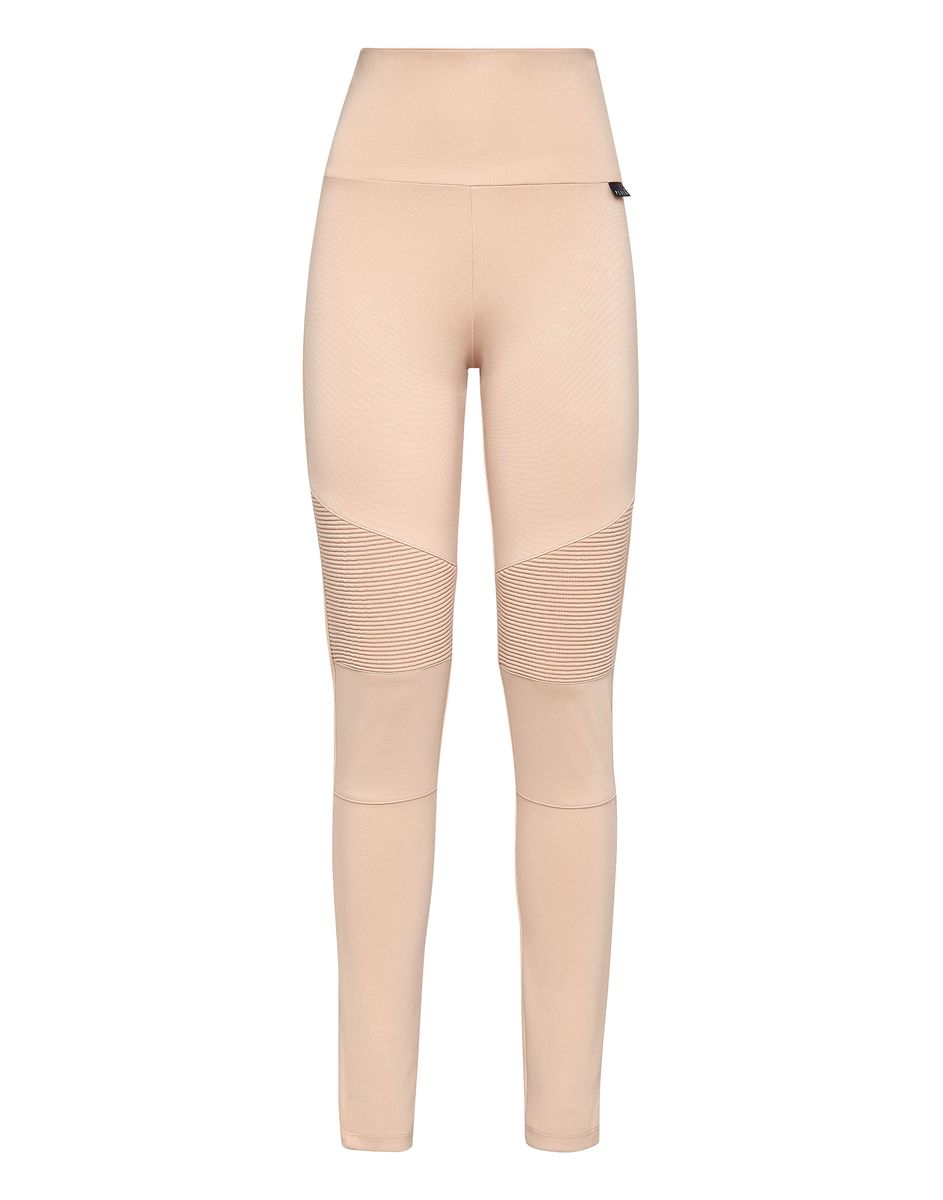 Biker-Leggings mit hoher Taille