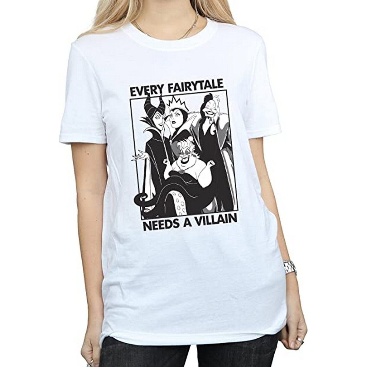 Disney Villains Grafik Boyfriend T-Shirt