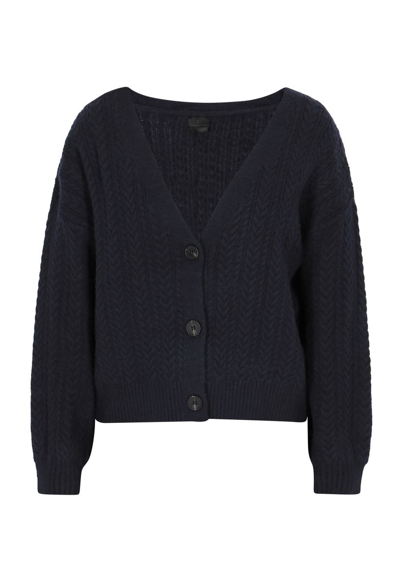 Klassischer Cardigan mit Zopfmuster
