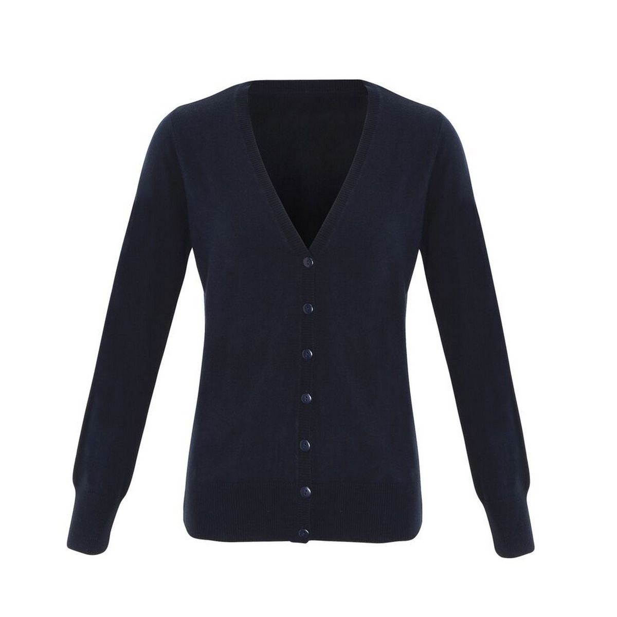Klassische Strickjacke mit V-Ausschnitt
