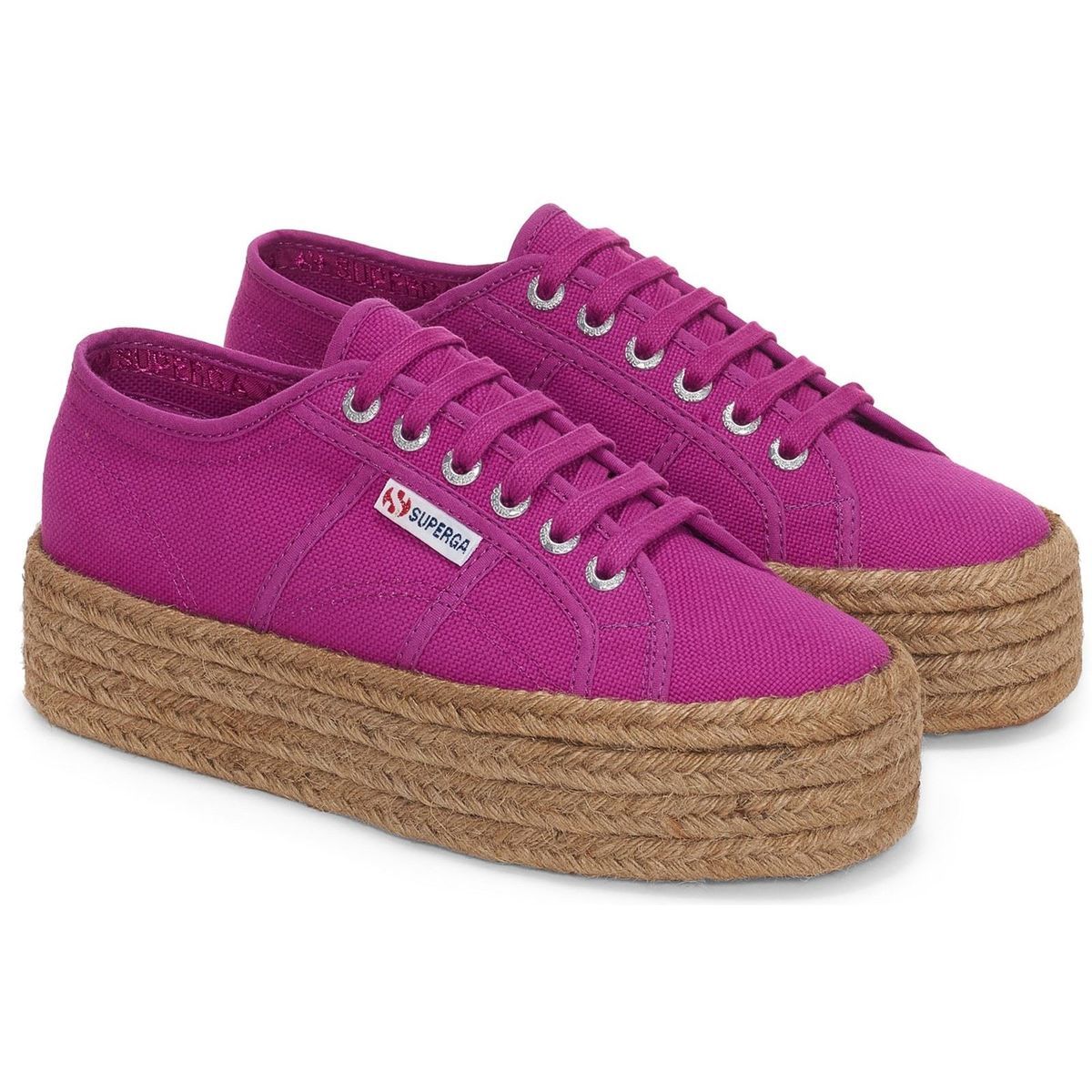 Plattform-Sneaker mit Seilsohle