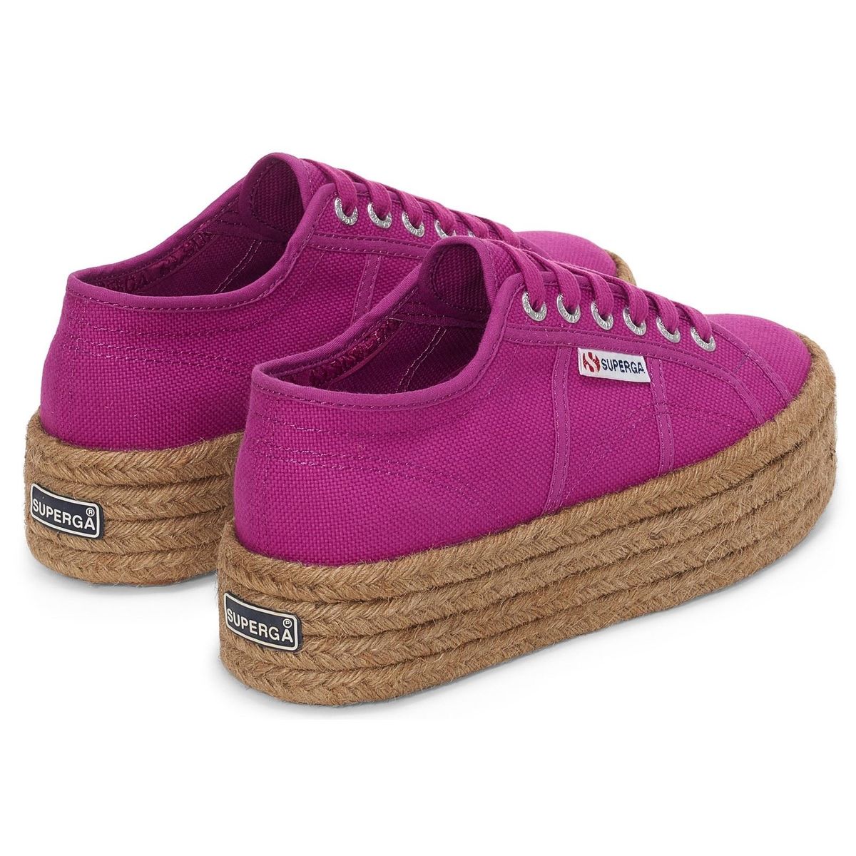 Plattform-Sneaker mit Seilsohle