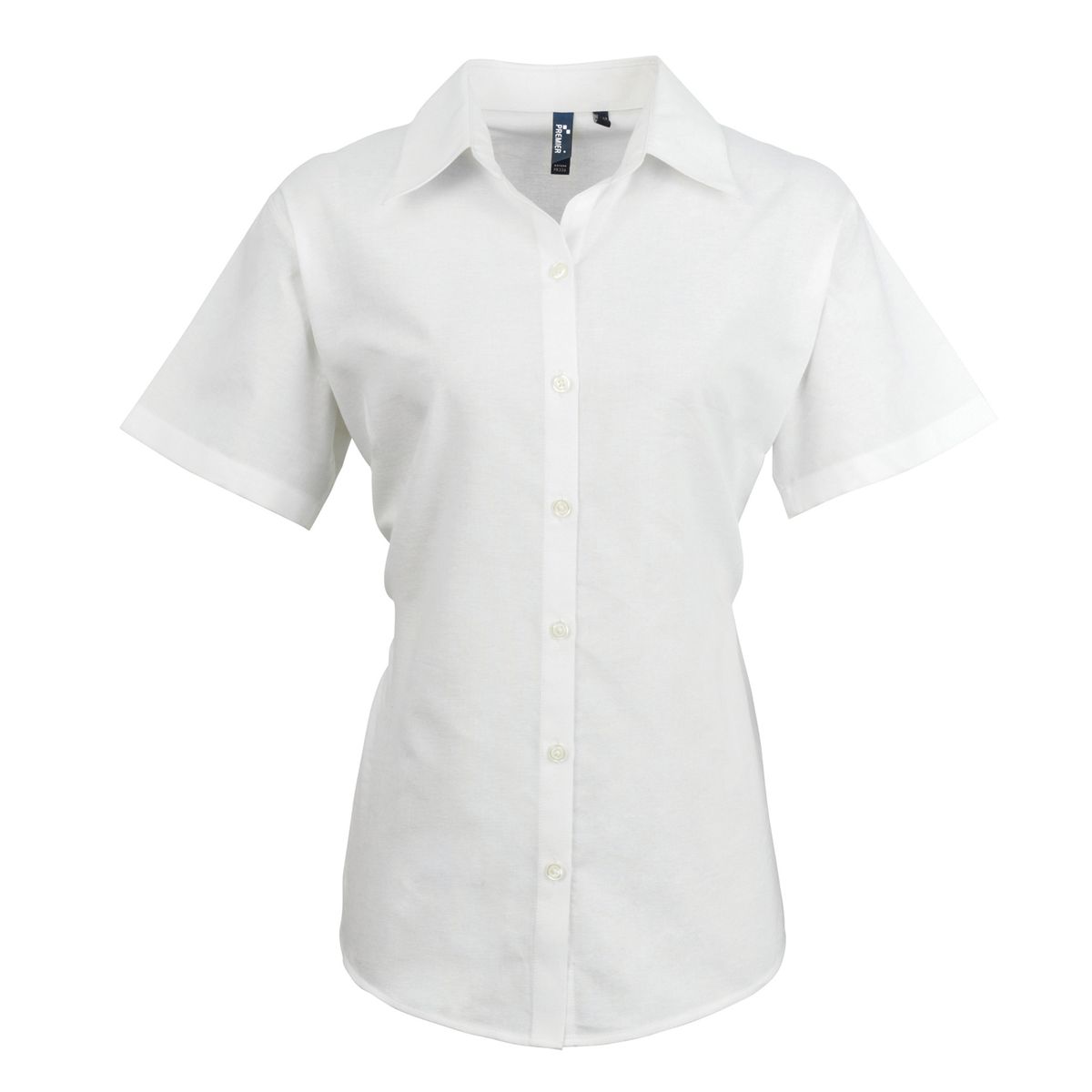 Kurzärmlige Oxford-Bluse