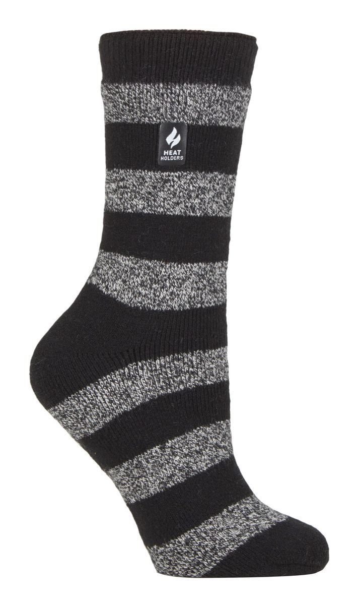 Gestreifte Thermo-Stricksocken
