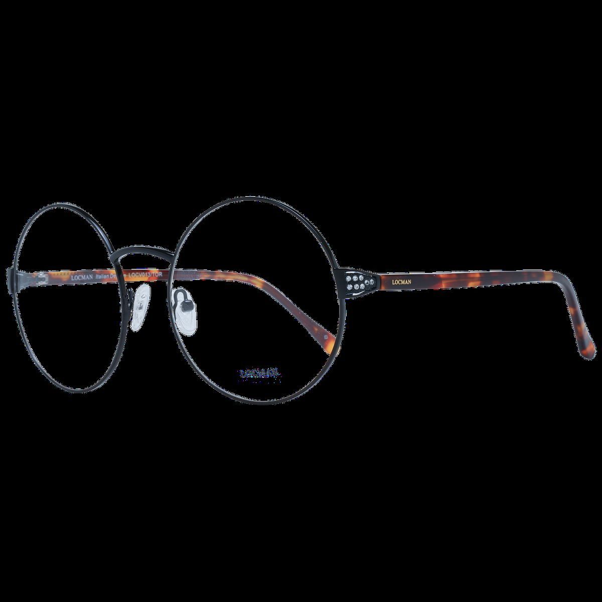 Übergroße runde Brille mit Kristallverzierung