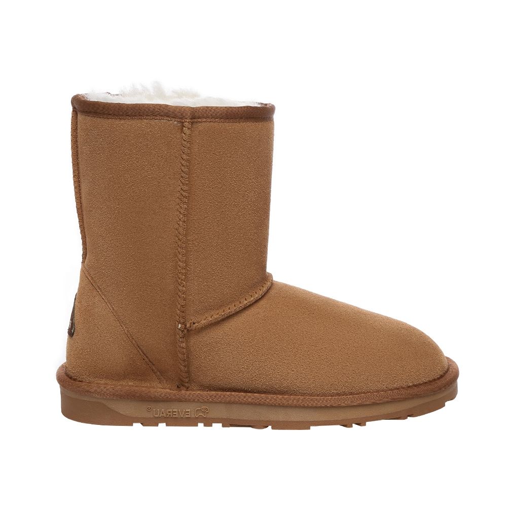 Kurze klassische Lammfell-Stiefel