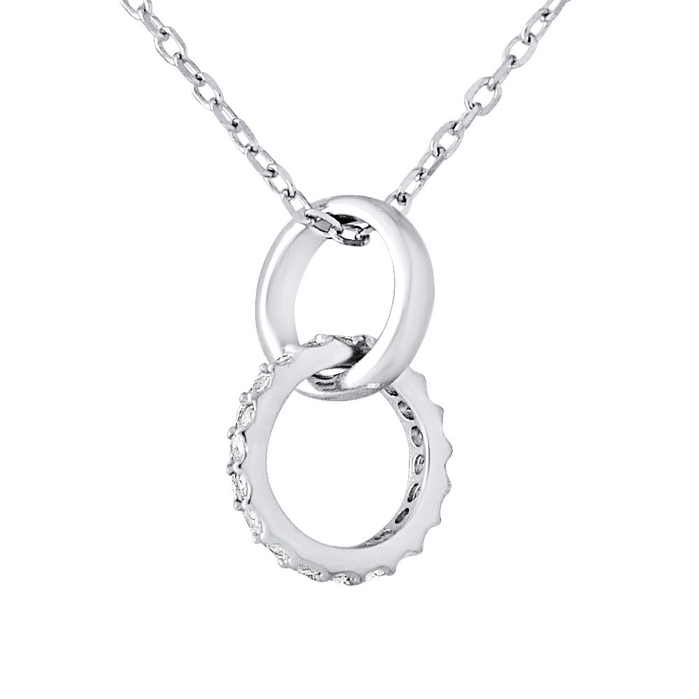 Lariat-Halskette mit Mond und Stern