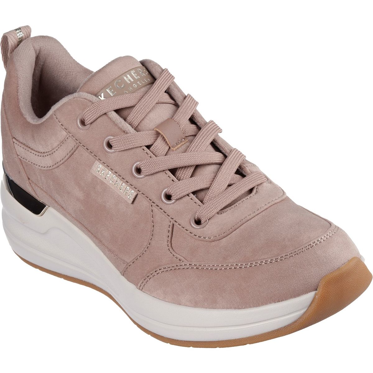 Wedge-Sneaker mit Plüschfutter