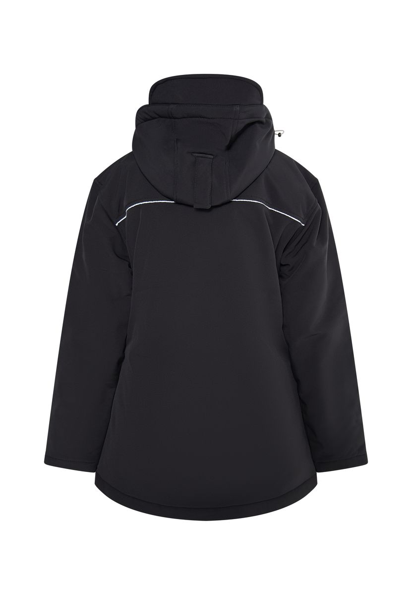 Wattierte Funktionale Softshell mit Kapuze