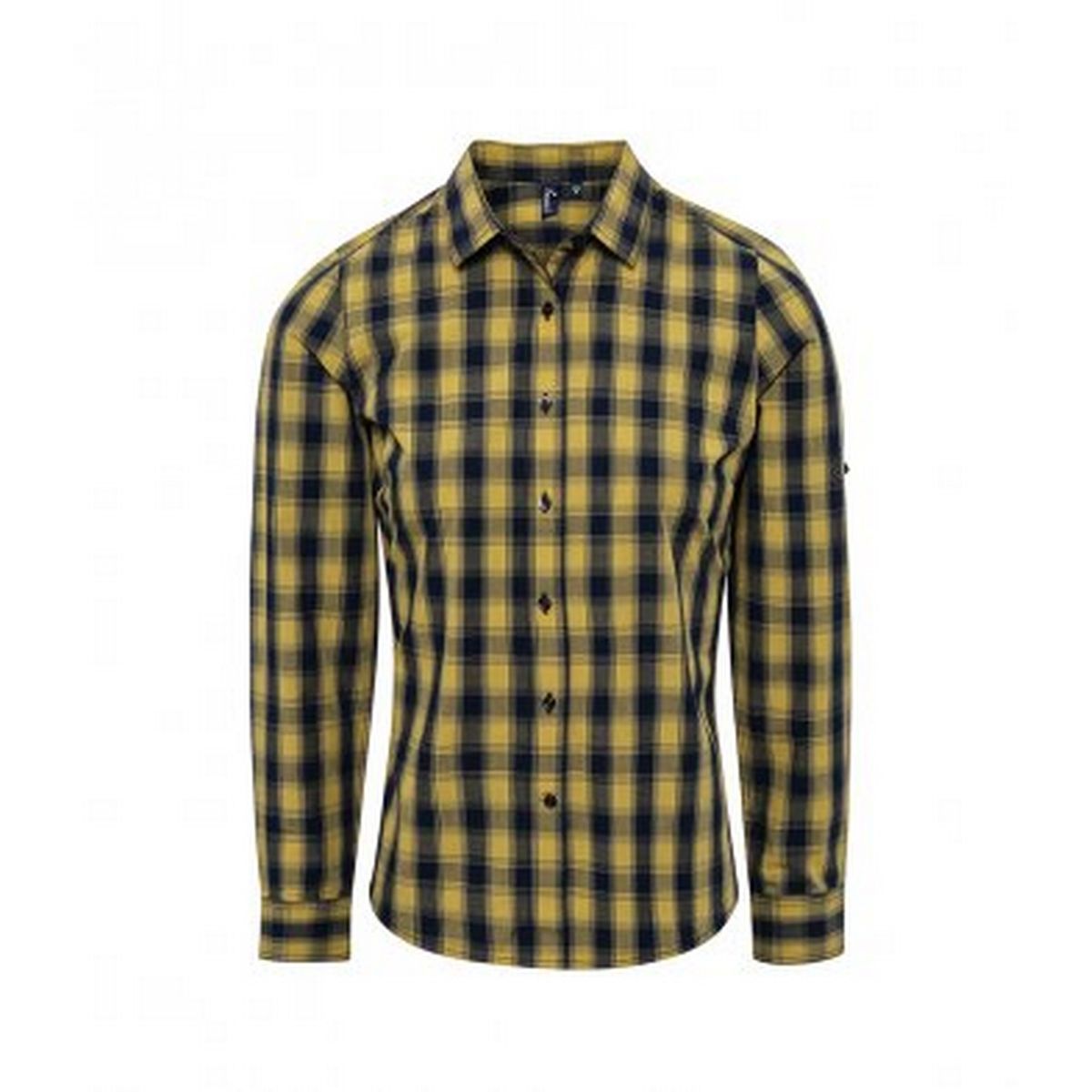 Kariertes Button-Up Baumwollhemd