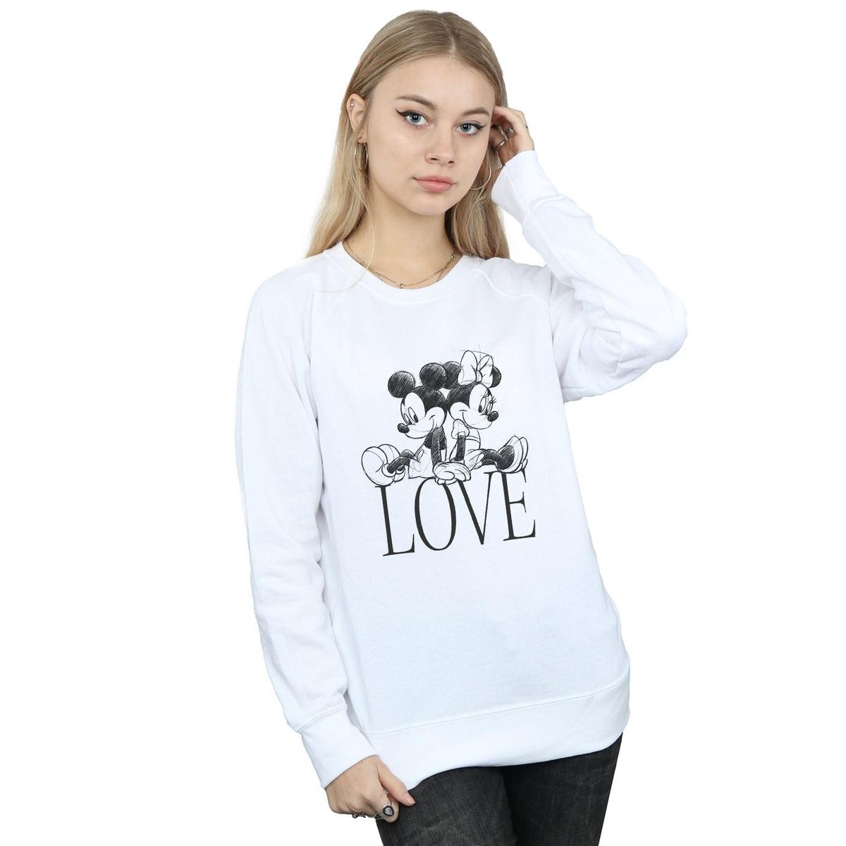 Sweatshirt mit Micky und Minnie Maus