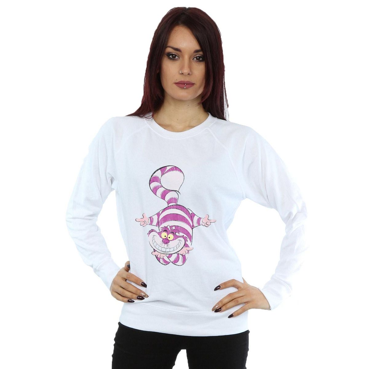 Cheshire Cat Print Sweatshirt