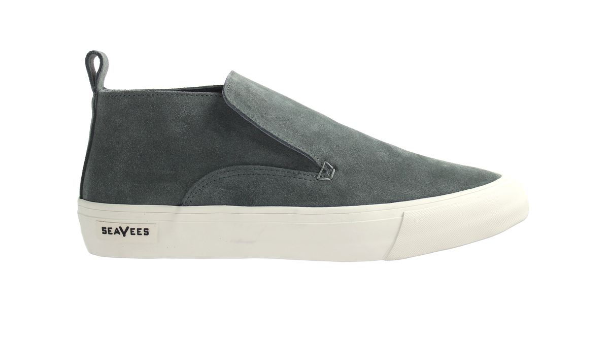 Wildleder Mid-Top Slip-On Sneaker