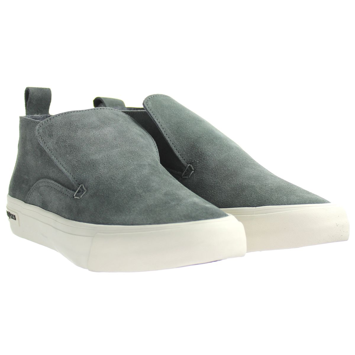 Wildleder Mid-Top Slip-On Sneaker
