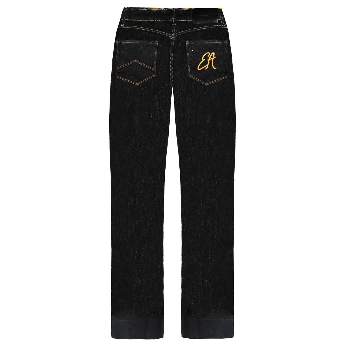 High-Waist-Jeans mit weitem Bein