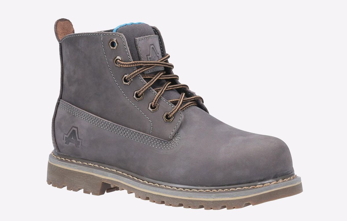 Strapazierfähige Sicherheitsstiefel aus Nubukleder