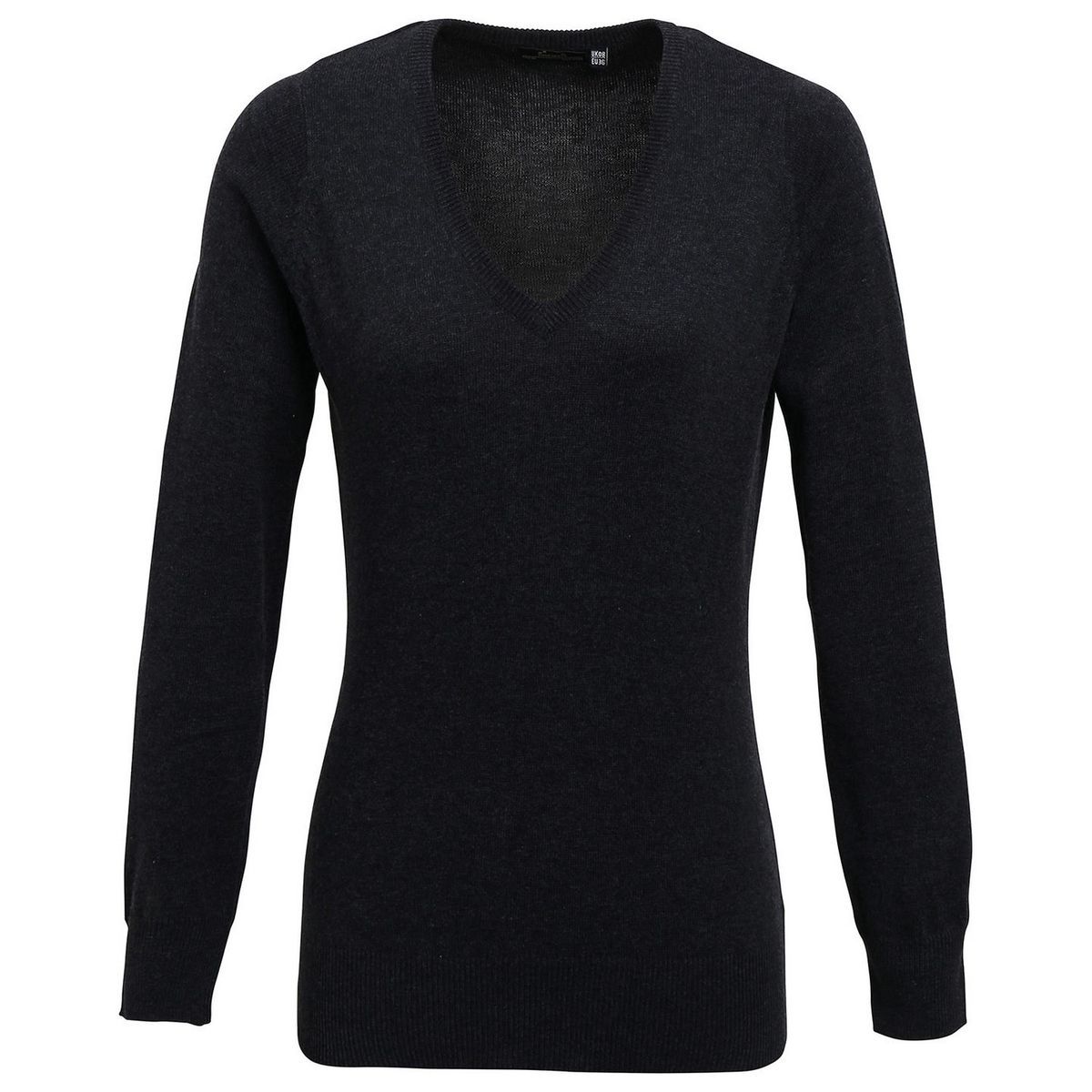 Klassischer Feinstrickpullover mit V-Ausschnitt