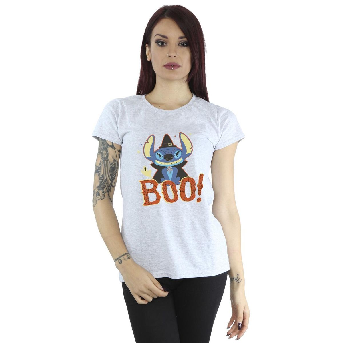 Grafik-T-Shirt mit Halloween-Motiv