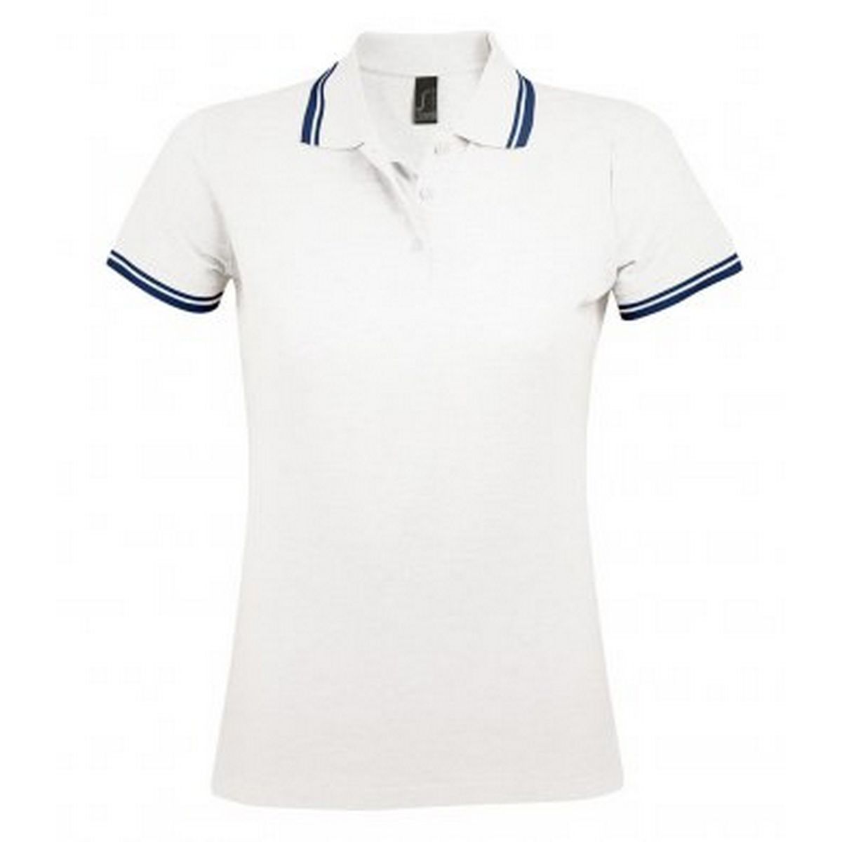 Piqué-Poloshirt mit Kontraststreifen