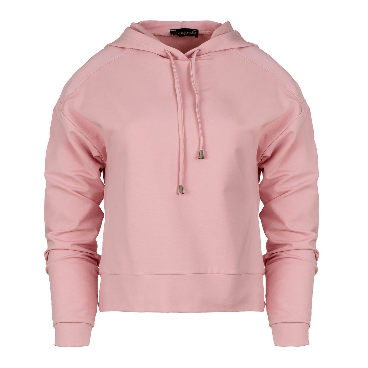 Lockerer Jersey-Kapuzenpullover mit Kordelzug