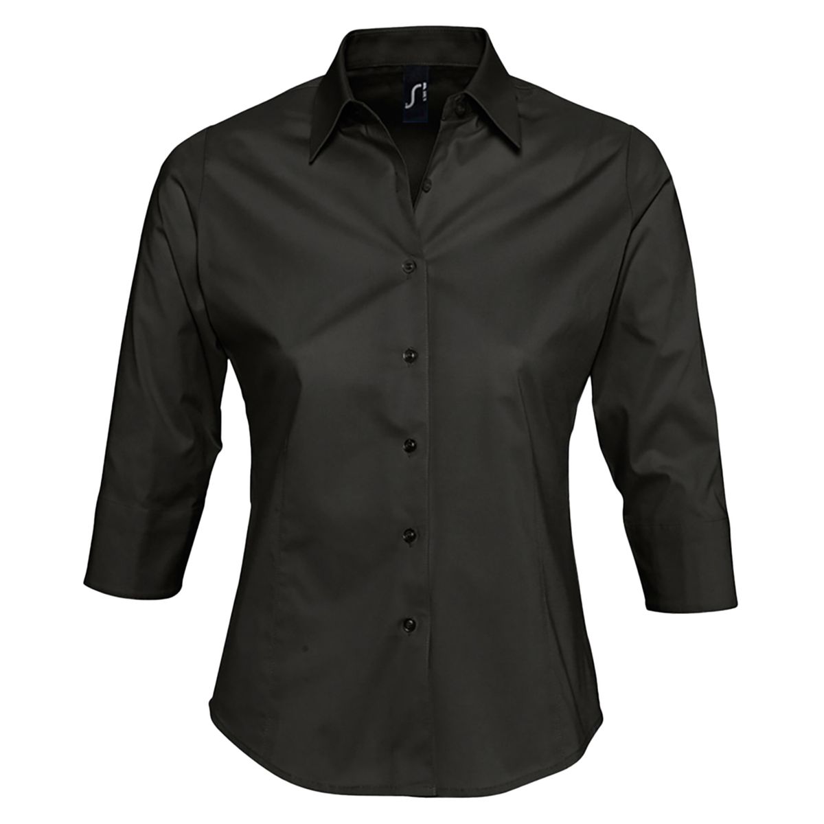 Elegante Stretchbluse mit 3/4-Ärmeln