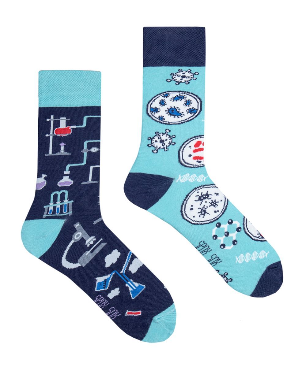 Ungleiche Labor Motiv Socken