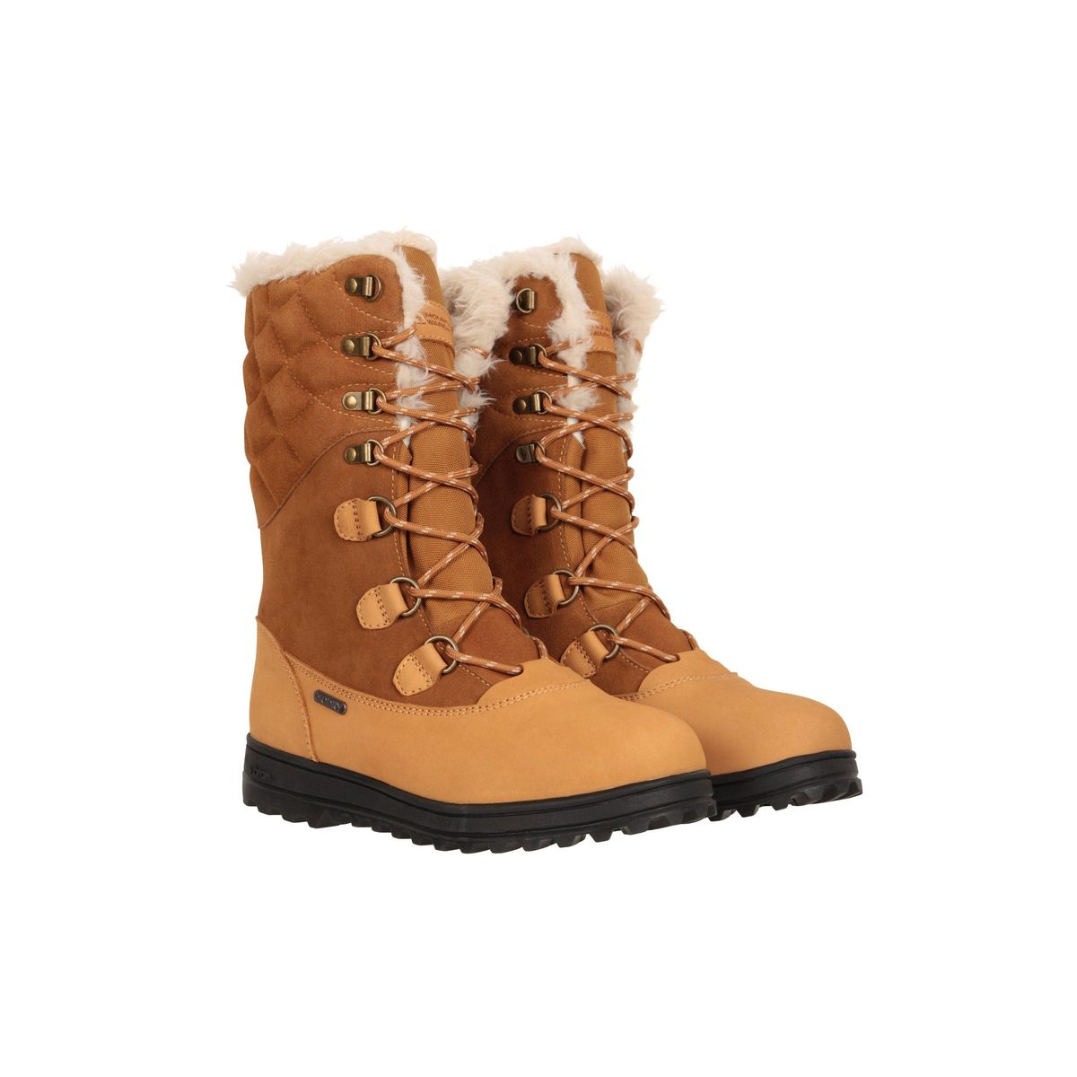 Gesteppte wasserfeste Schneestiefel mit Kunstfell