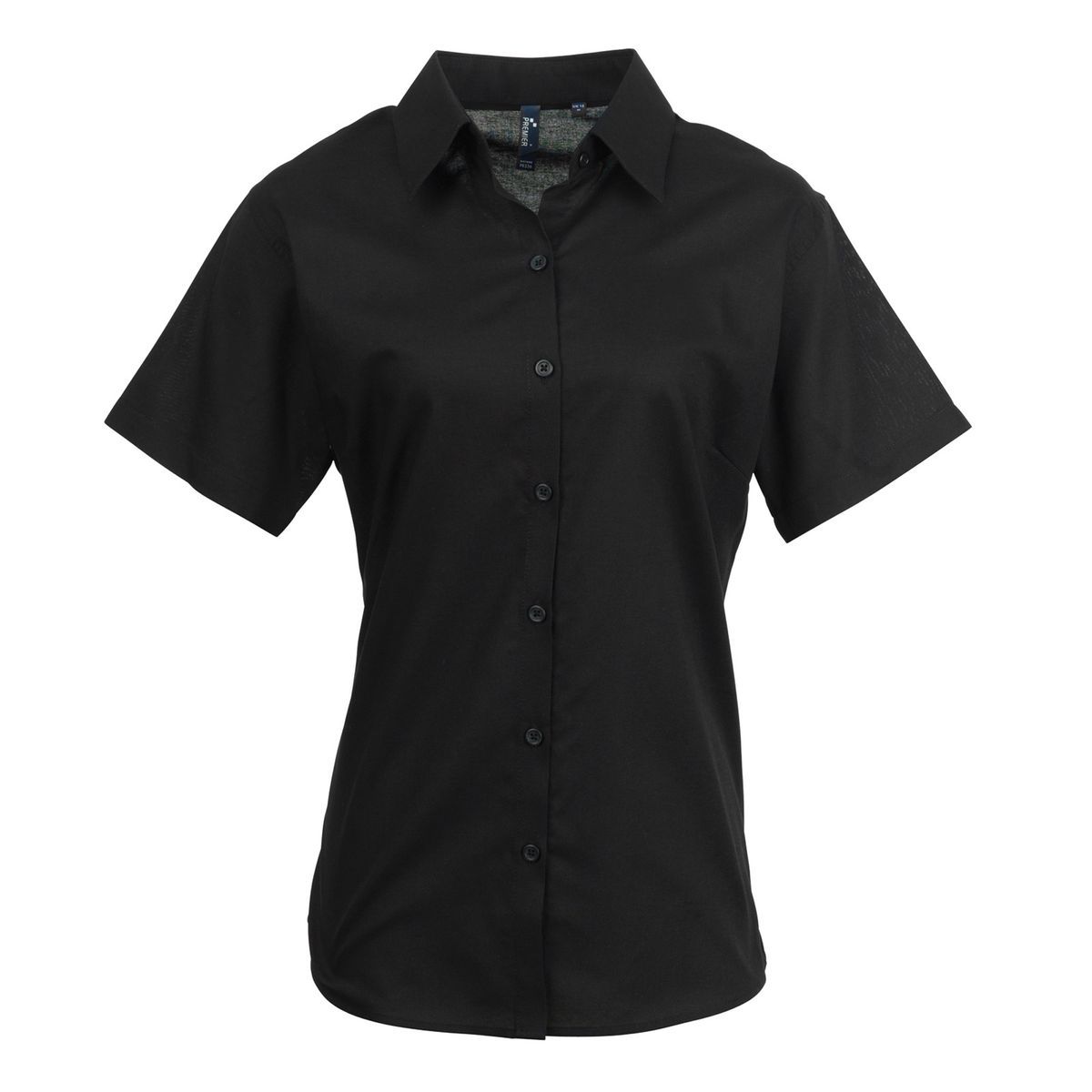 Klassische kurzärmlige Oxford-Bluse