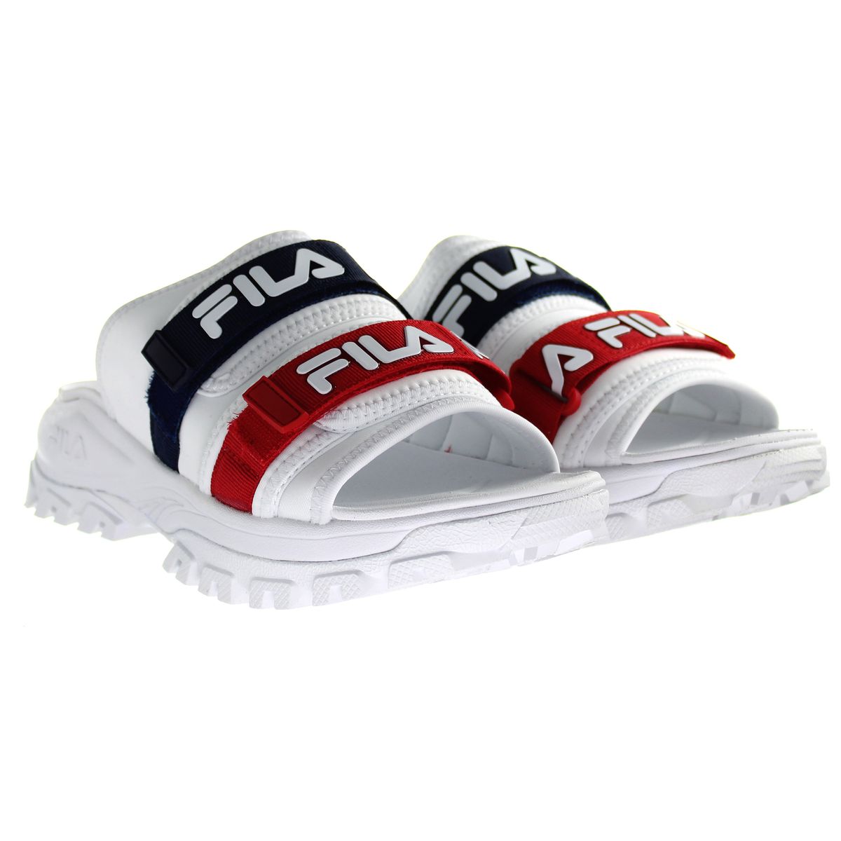 Robuste Plateau-Sandalen mit Riemen