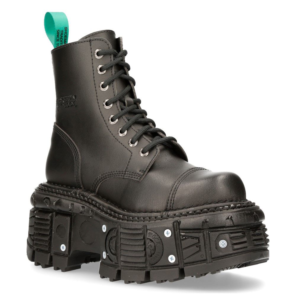 Industrielle Vegane Kampf-Plateaustiefel
