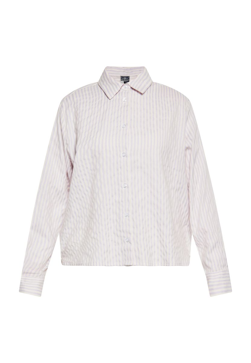 Locker geschnittene gestreifte Bluse