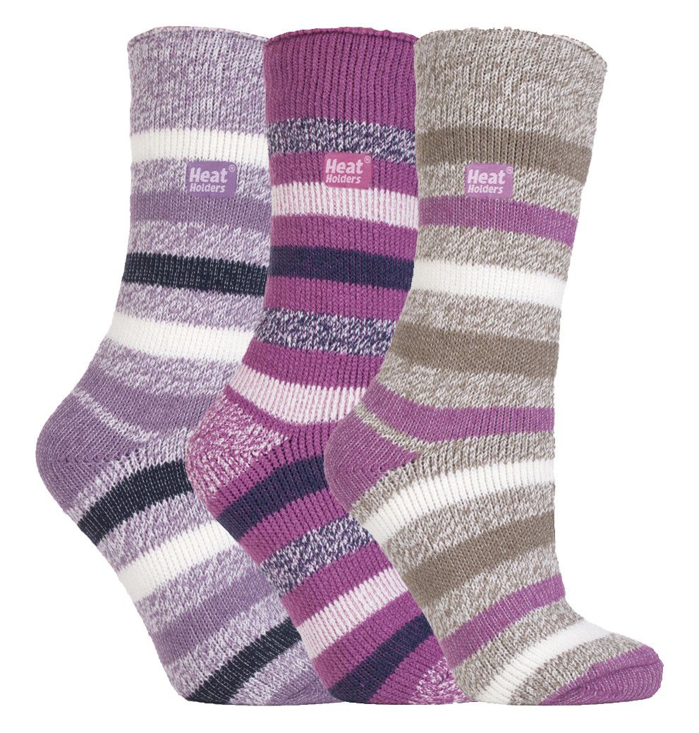 Dick gefütterte Blockstreifen Thermosocken