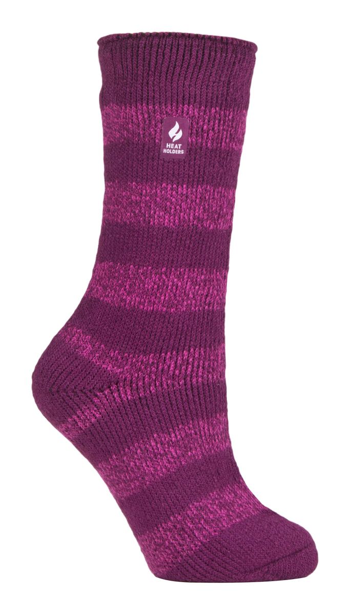 Gestreifte Thermosocken mit Fleece-Futter