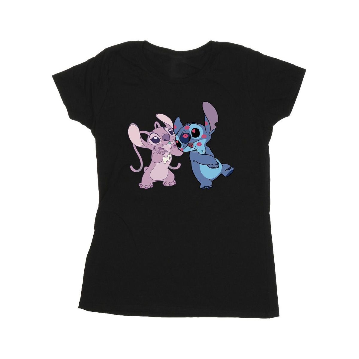 Süßes Stitch und Angel Grafik-T-Shirt