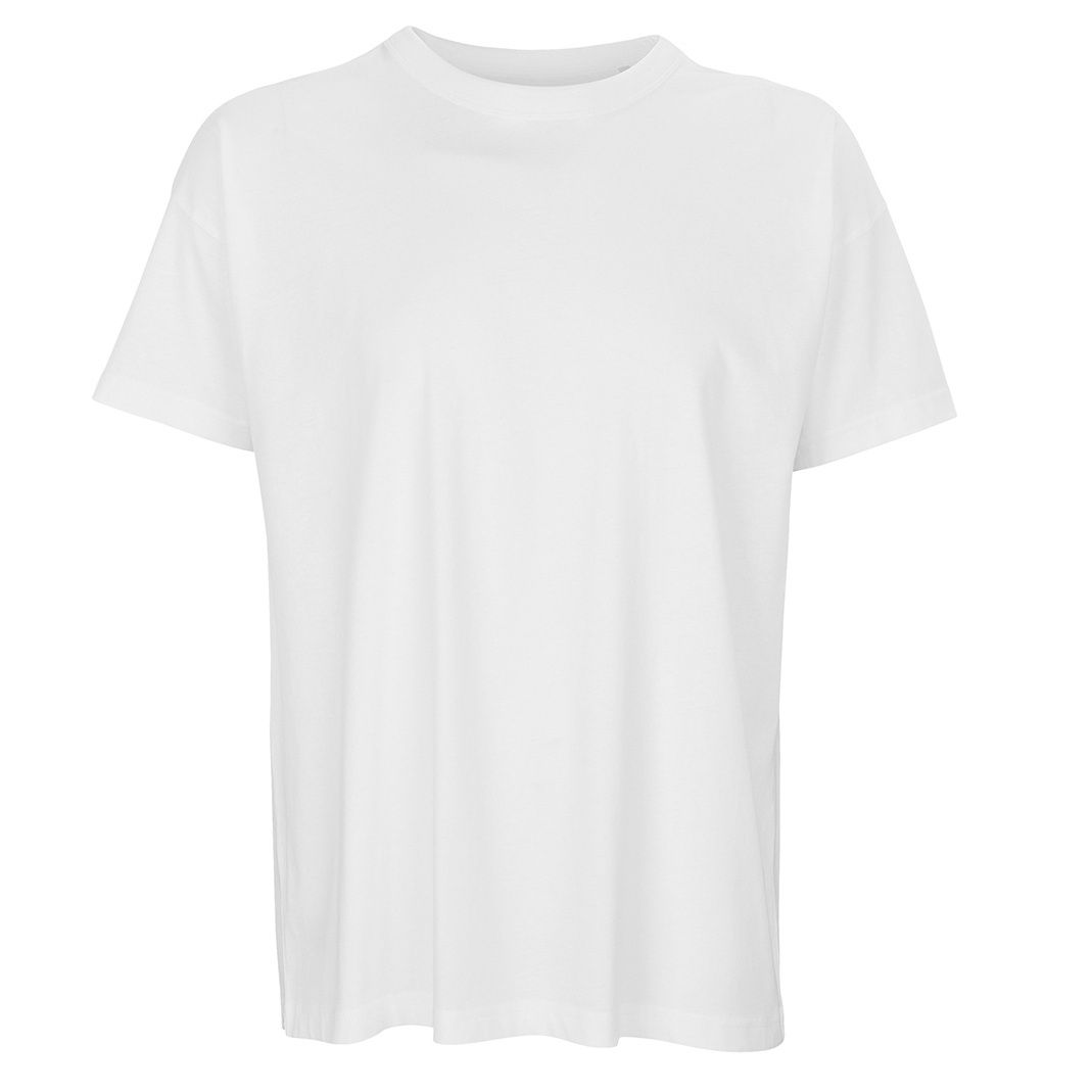 Übergroßes Bio-Baumwolle Rundhalsshirt