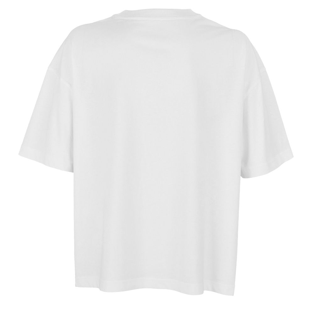 Übergroßes Bio-Baumwolle Rundhalsshirt