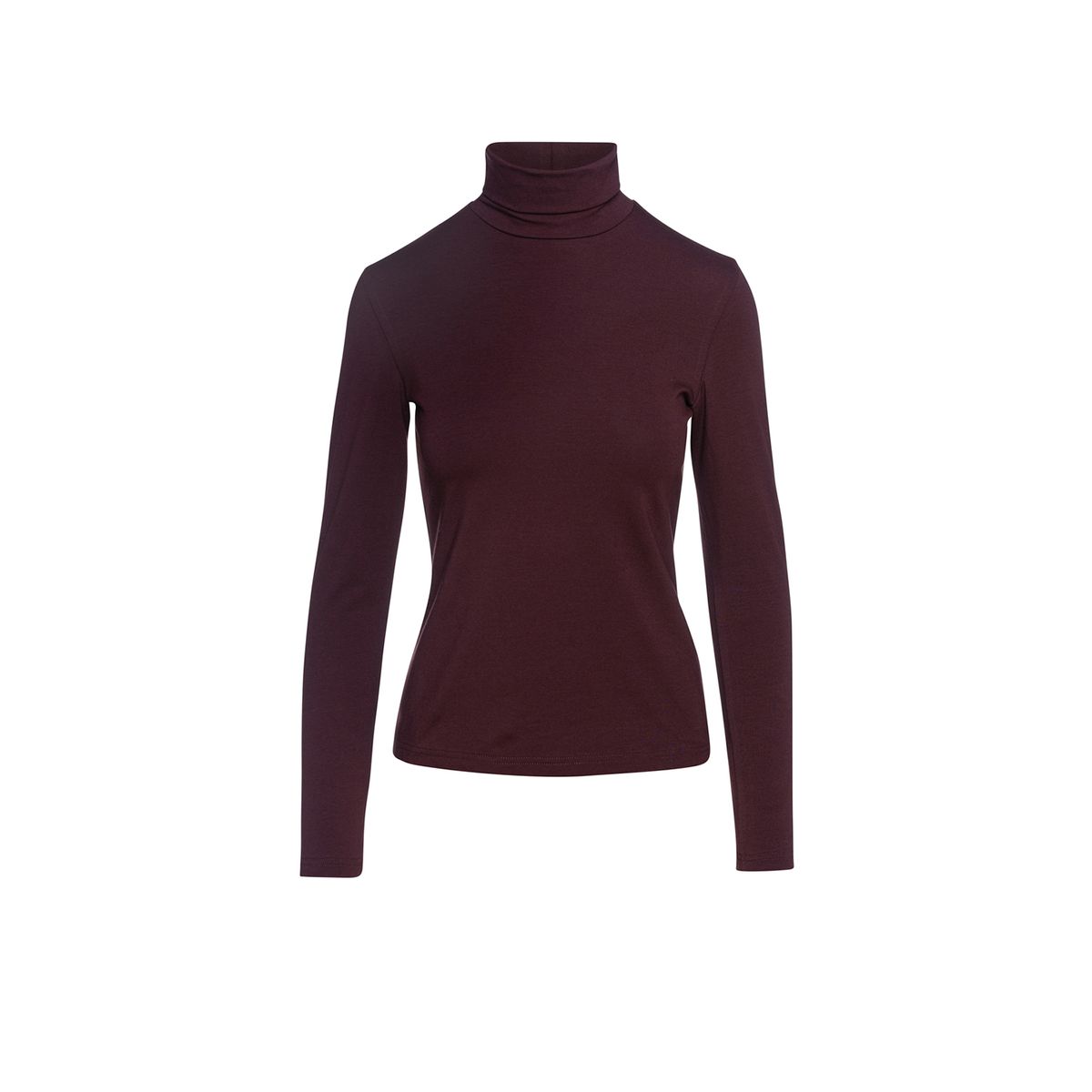 Elegantes nachhaltiges Jersey-Rollkragenoberteil
