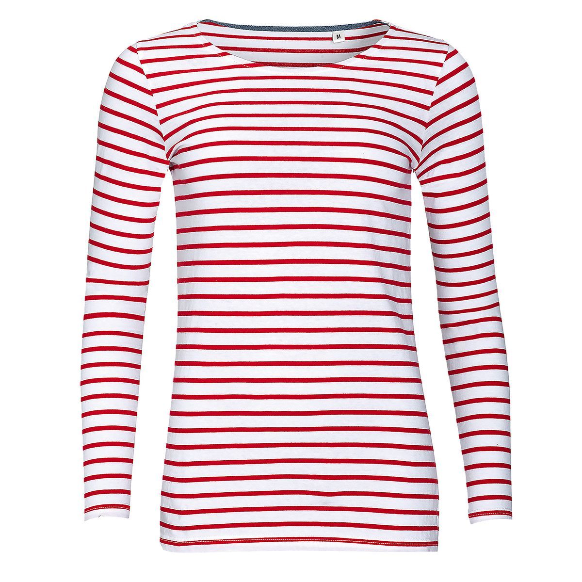 Gestreiftes Langarmshirt aus Baumwolle