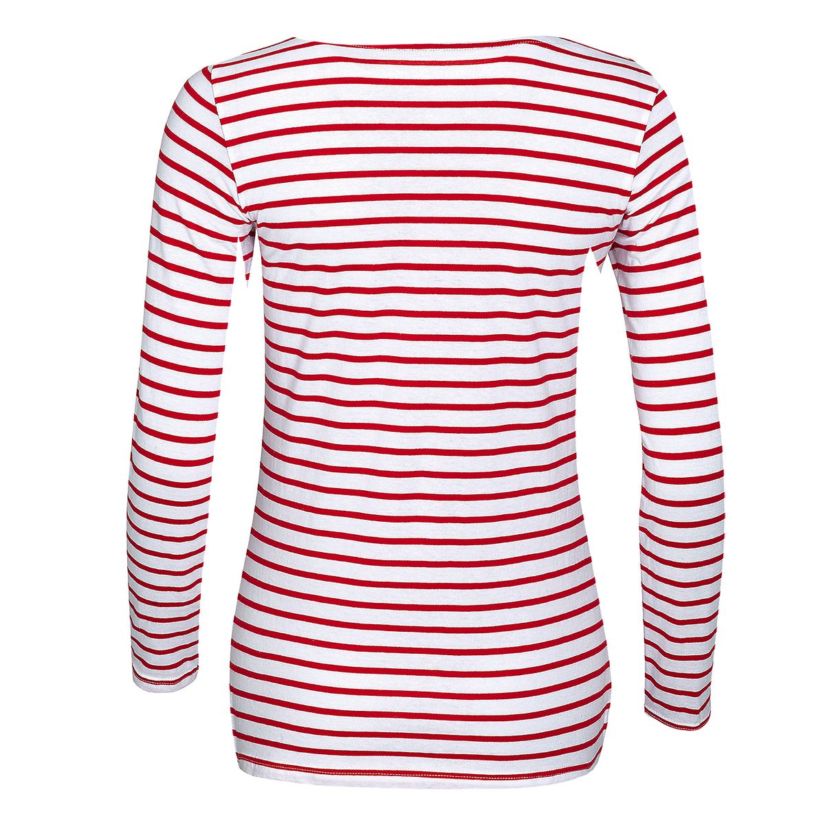Gestreiftes Langarmshirt aus Baumwolle