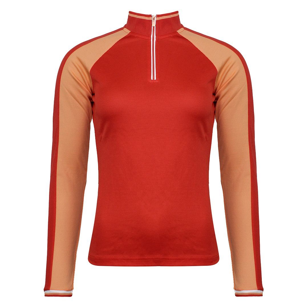 Kontrast-Base-Layer mit Viertelreißverschluss