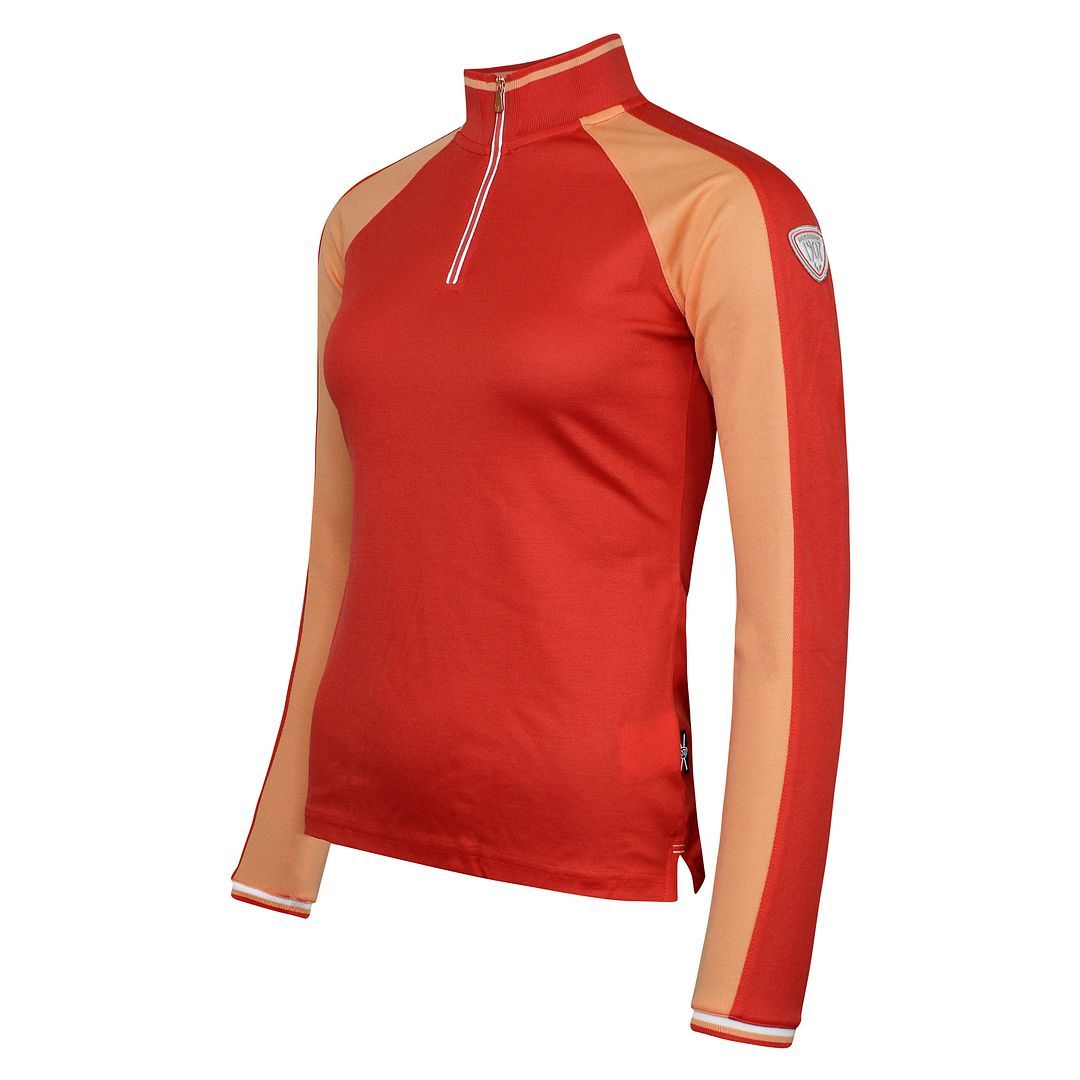 Kontrast-Base-Layer mit Viertelreißverschluss