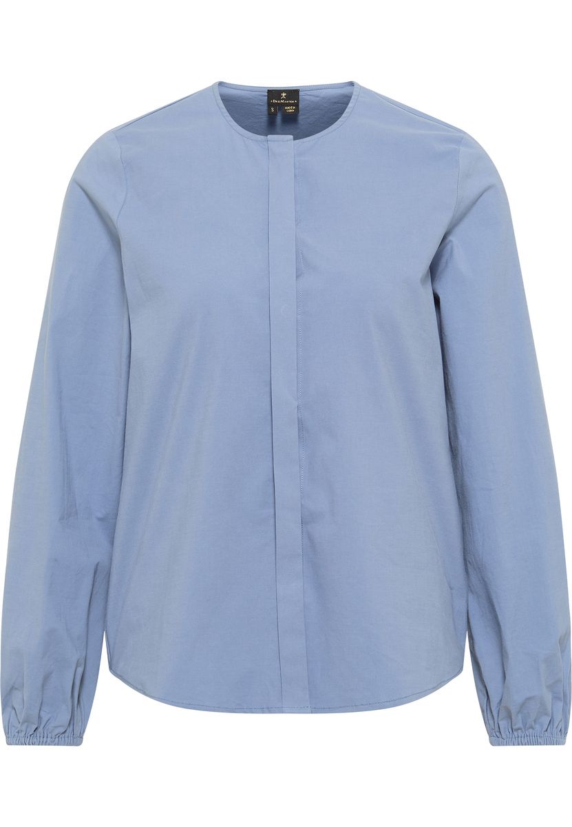 Minimalistische Stretch-Baumwollbluse