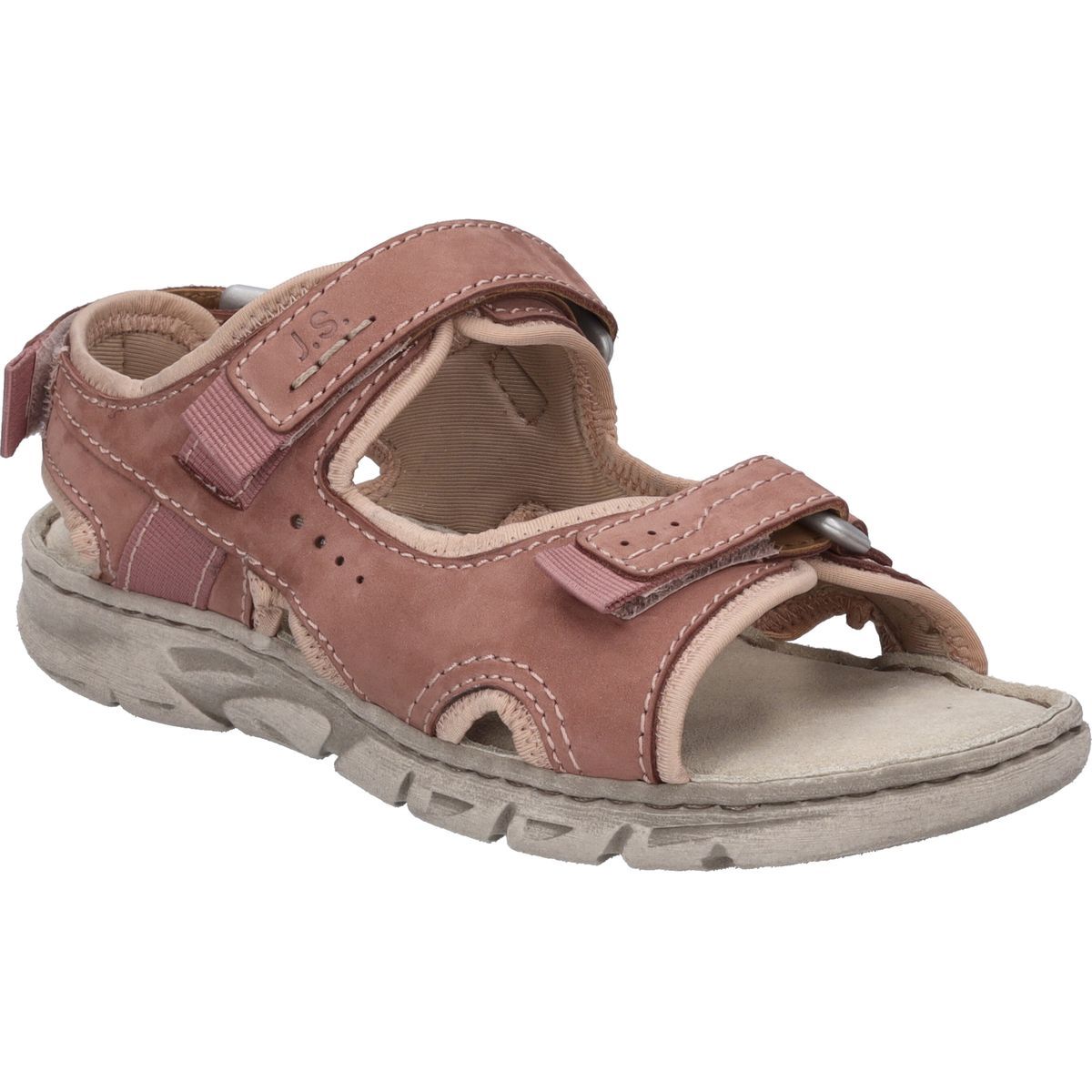 Verstellbare Walking-Sandalen aus Nubukleder