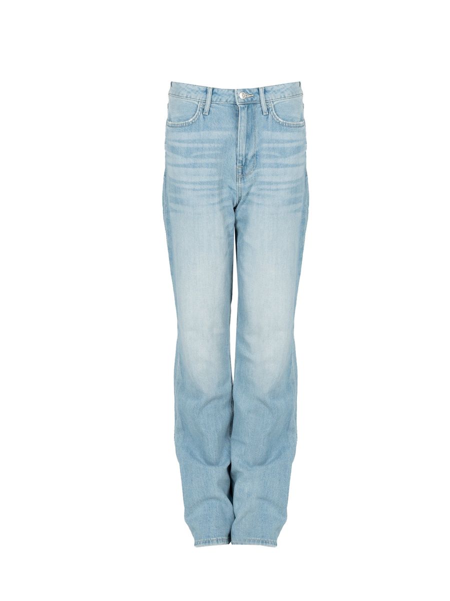High-Rise-Jeans mit geradem Bein