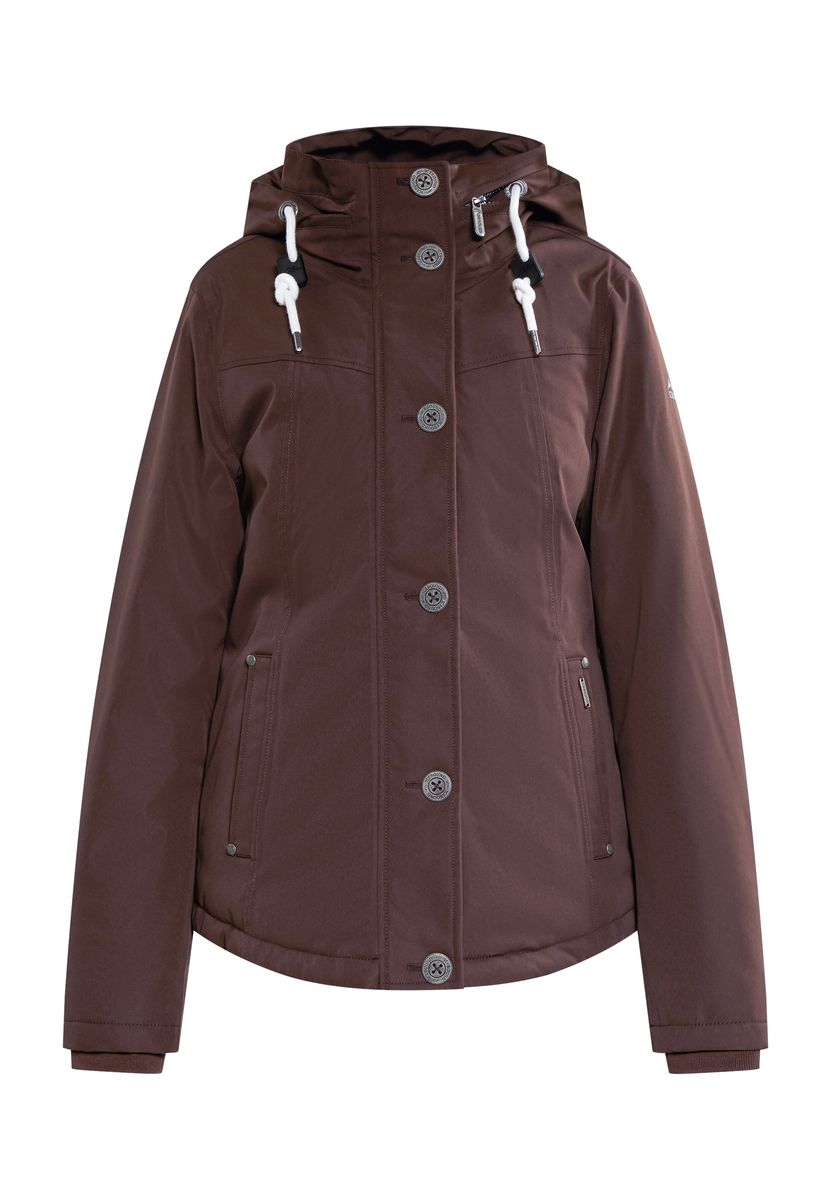 Wattierte Outdoor-Jacke mit Kapuze